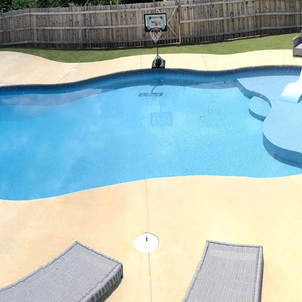 Falling Esagono with Gray Crystal Destination Series GLI Inground Pool Liner 27 Mil