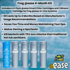 FROG @ease In-Line System Smart Chlor 4-Pack & 1 Mineral Cartridge