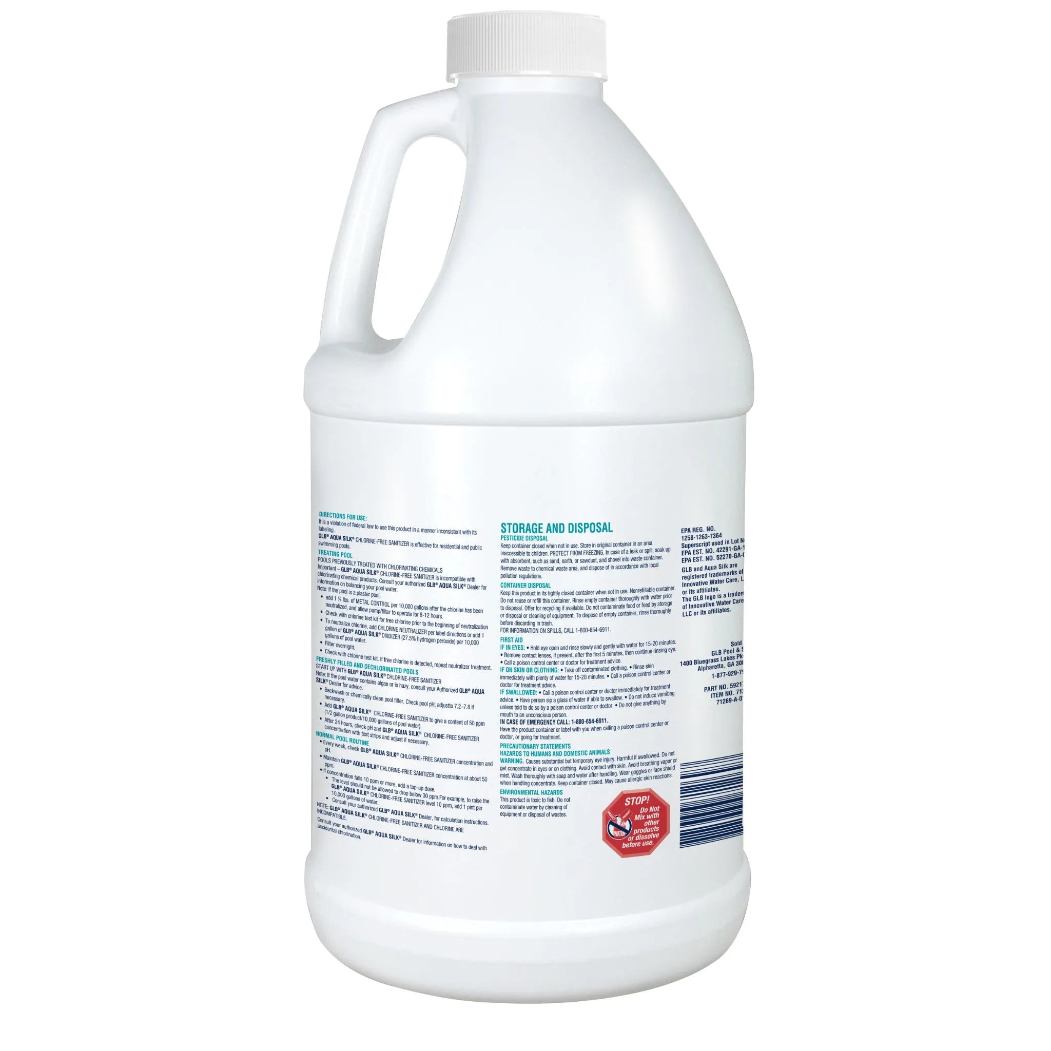 GLB Aqua Silk Chlorine-Free Sanitizer