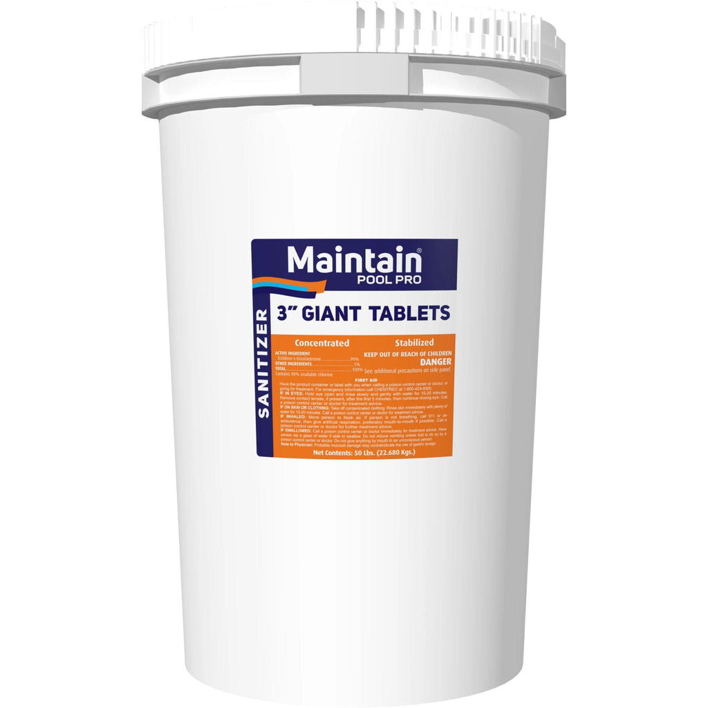 3 inch giant chlorine tablet 50 lbs.