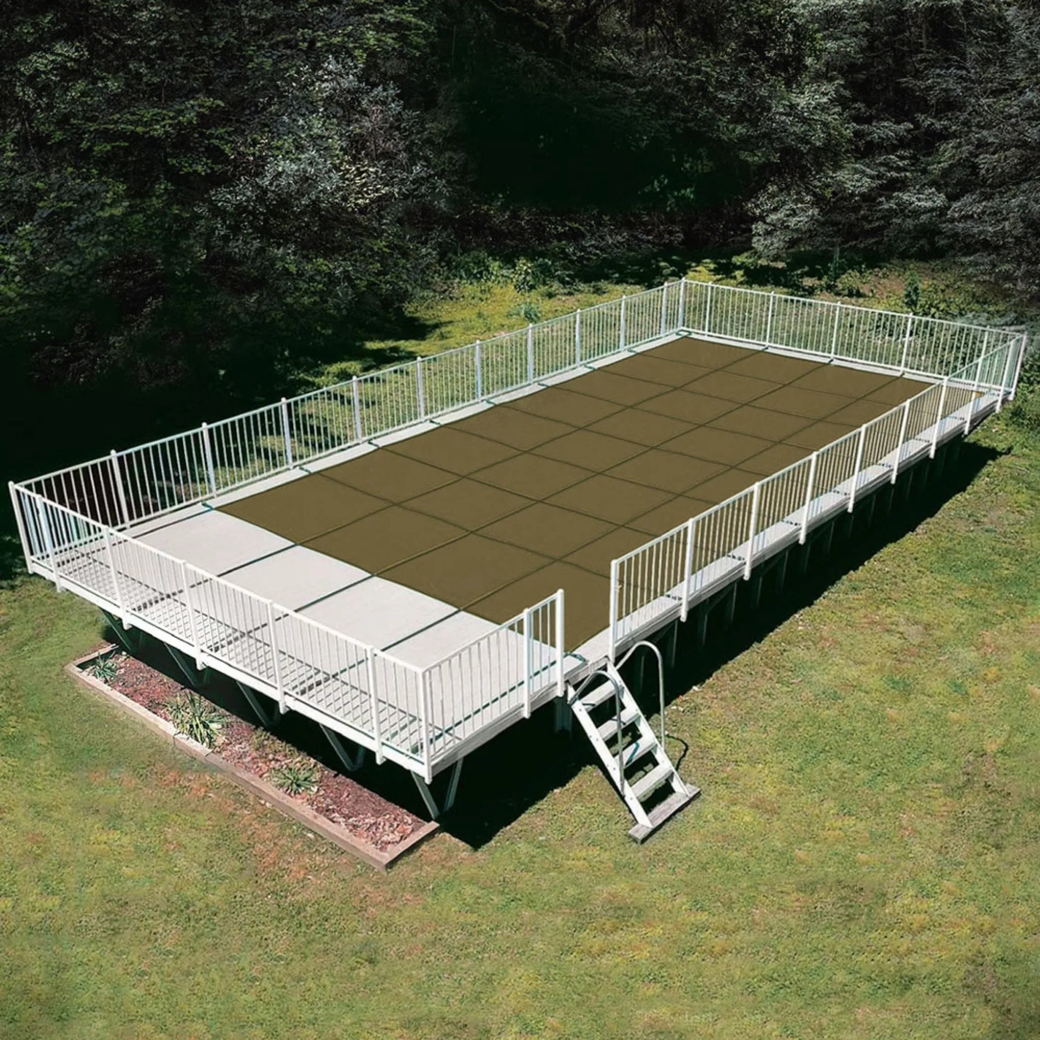 16' x 28' On-Ground HPI Yard Guard Mesh 99 Safety Cover