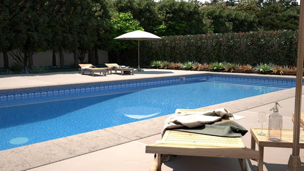 Hampton with SeaGlass Destination Series GLI Inground Pool Liner 27 or 20 Mil