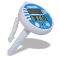 swimline 9250 digital solar powered thermometer for pools and spas with tether
