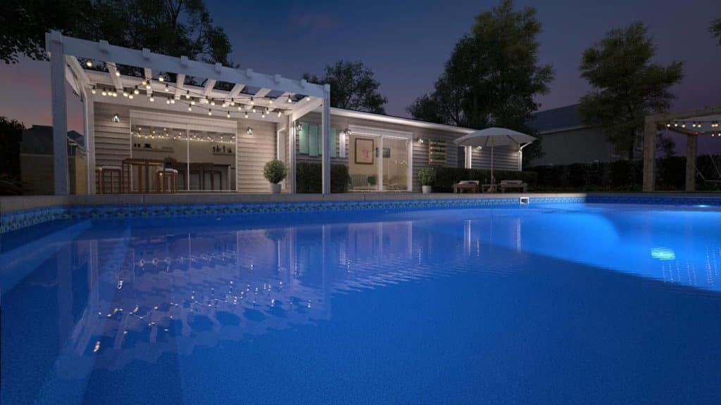 GLI Indigo Marble Signature Series Vinyl Liner for Inground Pools 27/20 Mil