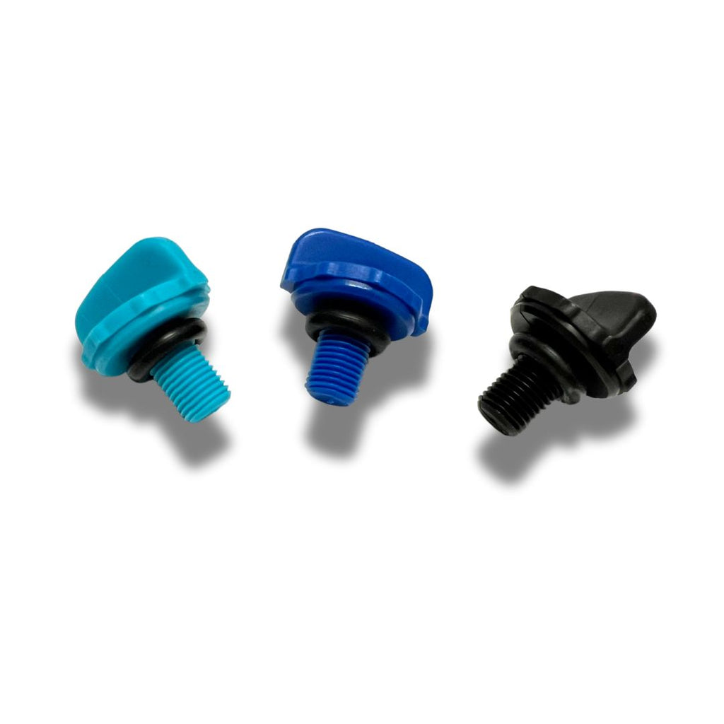 King Technology Knob With O-Ring (Turquoise, Blue, & Black)