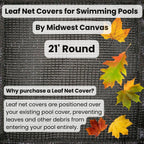 Leaf Net Cover for 21 ft. Round Pool (Cover Size: 24’)