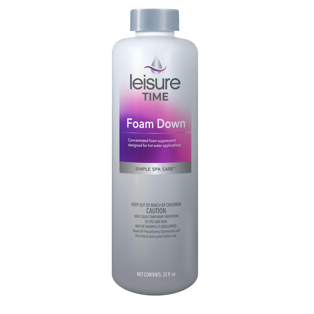 leisure time foam down 32 oz. hot tub defoamer