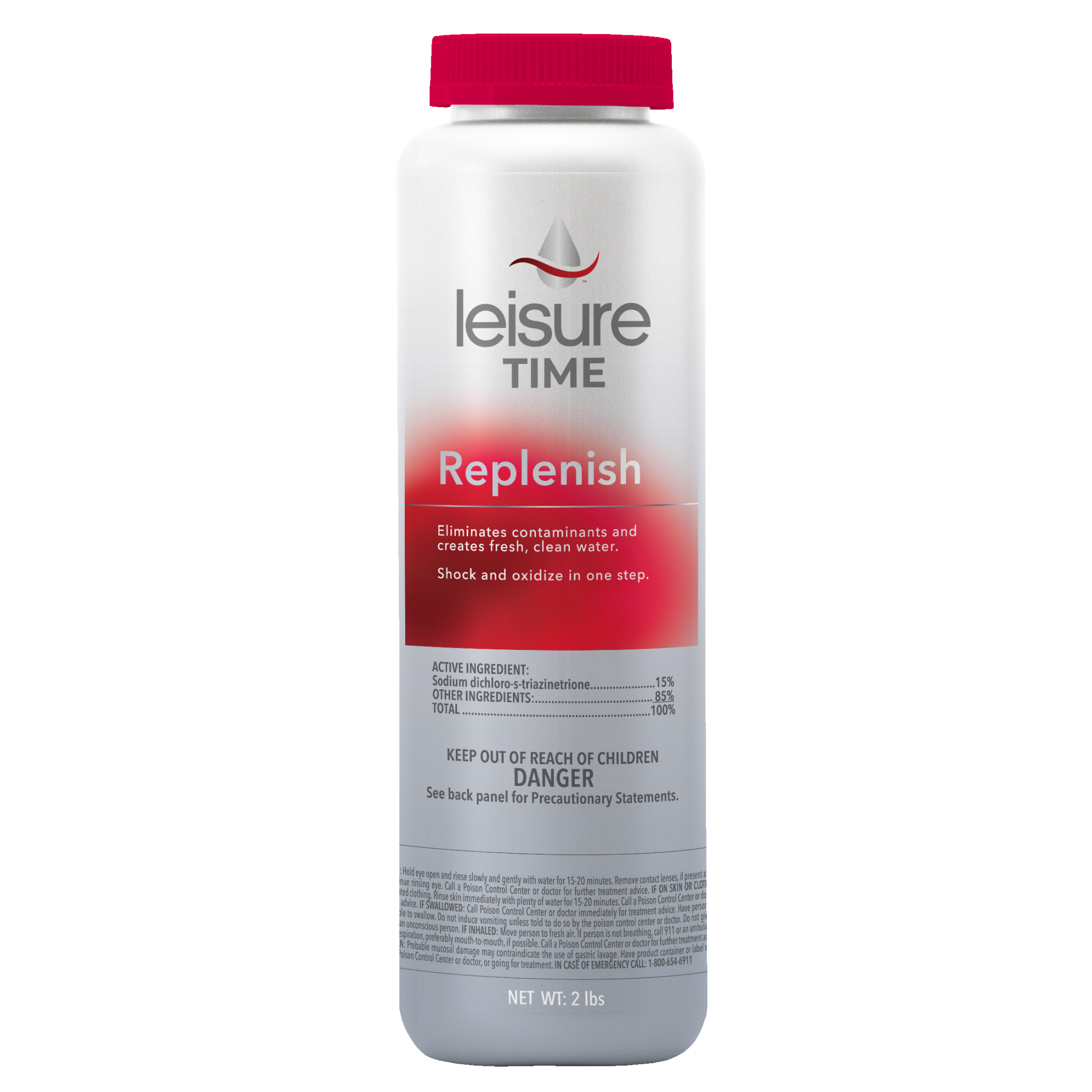 leisure time replenish 2 lbs. sodium dichlor for spas