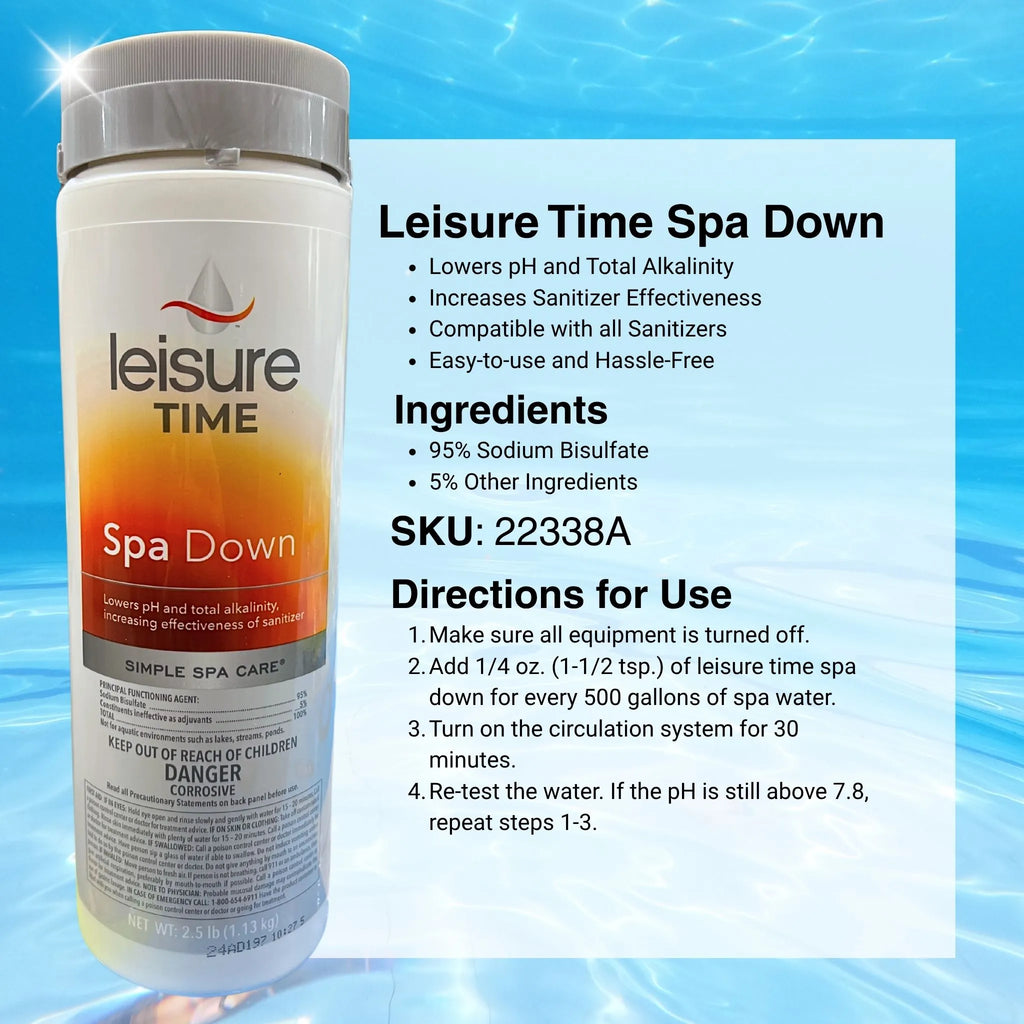 Leisure Time Spa Down 2.5 lbs.