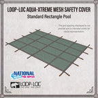Loop-Loc Aqua-Xtreme Mesh Safety Cover for 20' x 40' Rectangular Pool