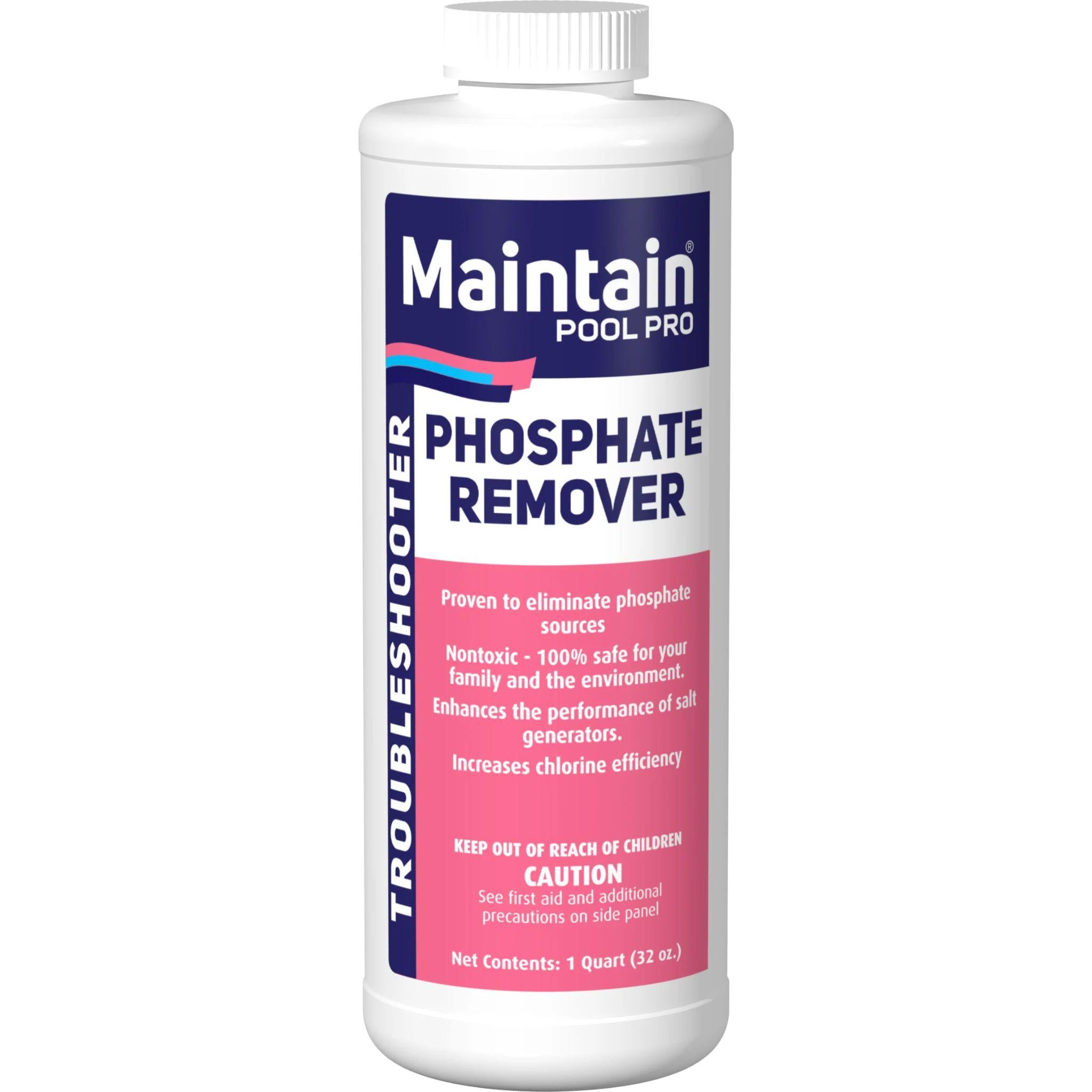 maintain pool pro phosphate remover 1 qt. (32 fl. oz.)