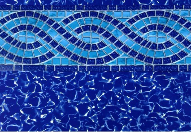 Modesto with Mystic Light Blue Premier Value Series GLI Inground Pool Liner 27 Mil