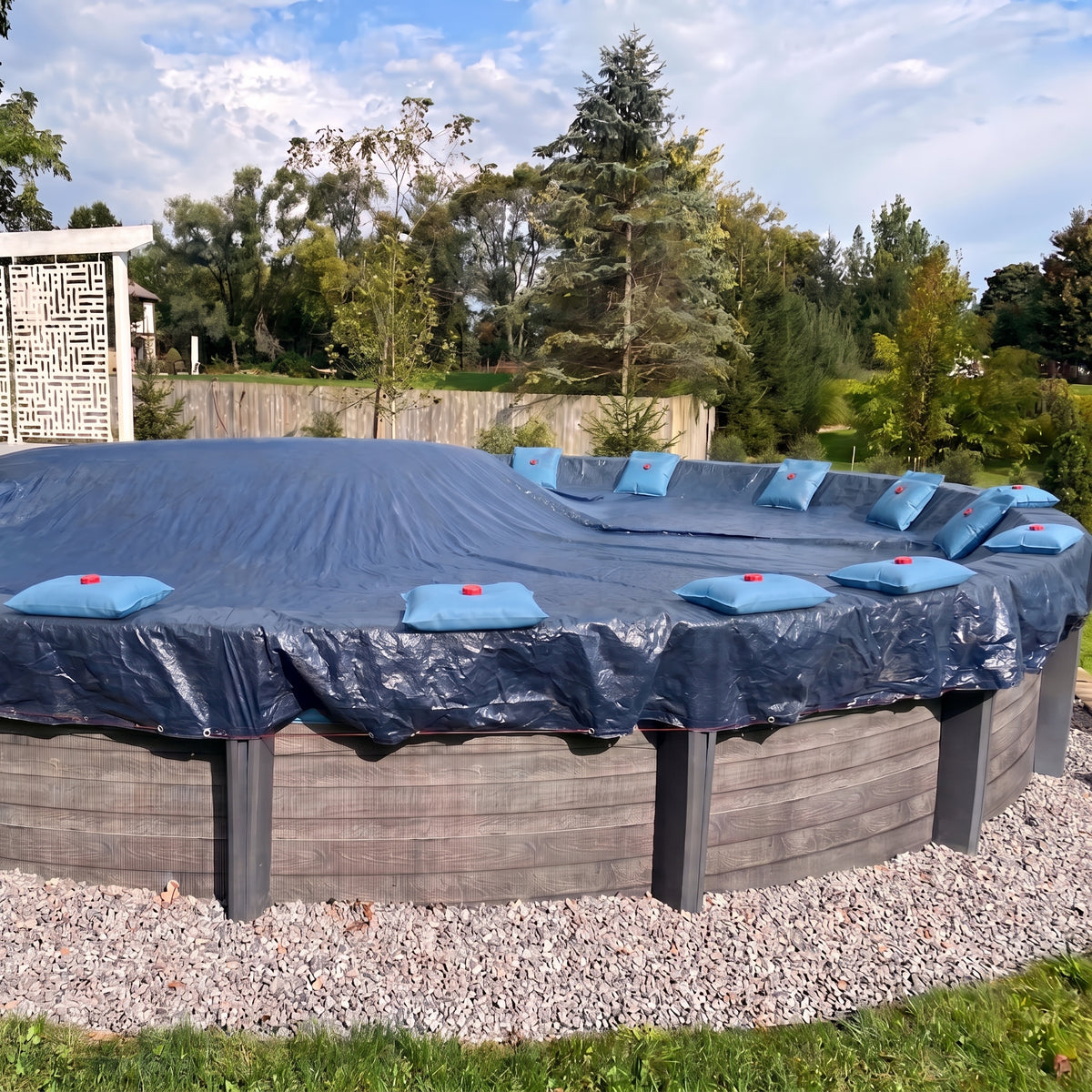 Winter Cover Wall Bags for Above Ground Pools, 4-Pack