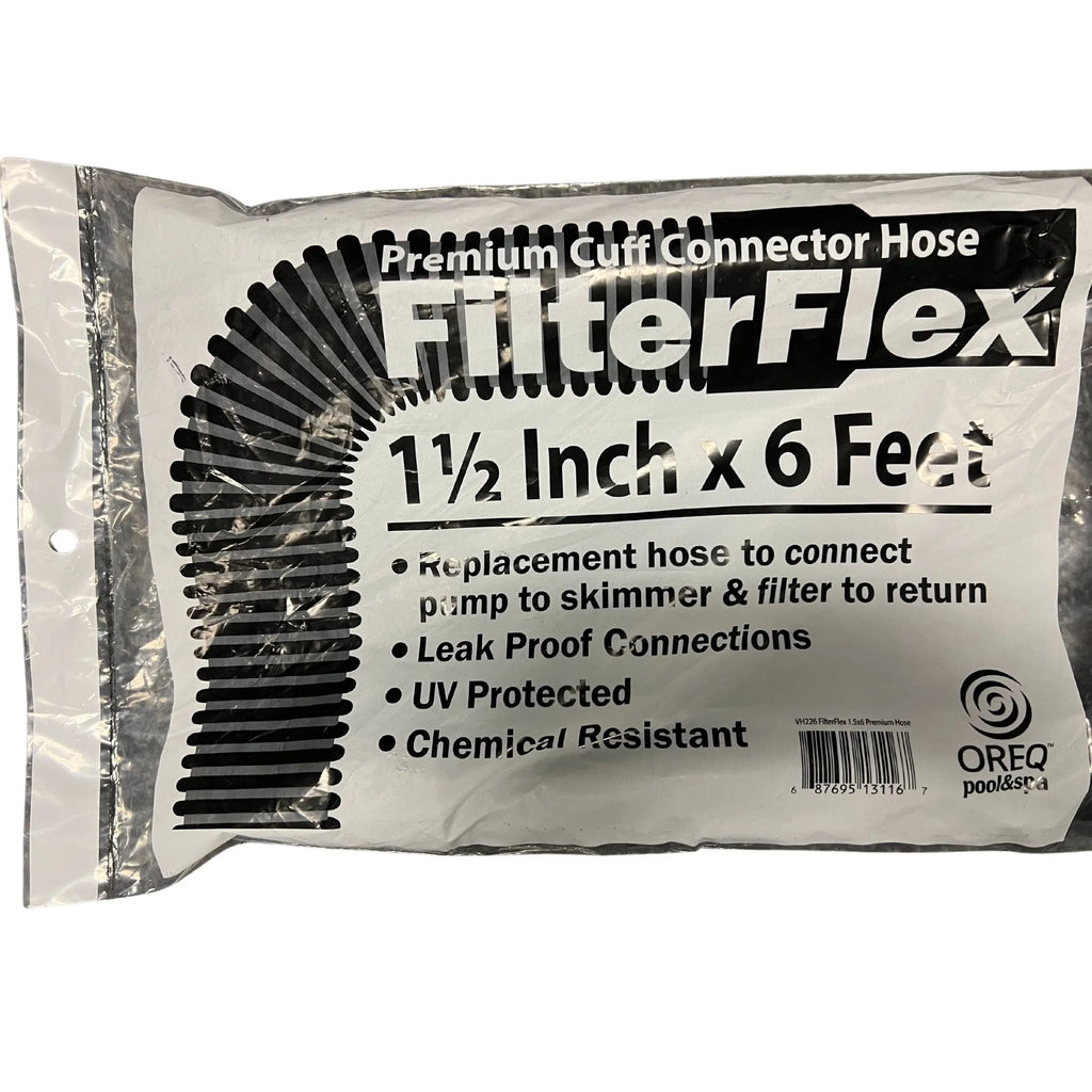 1-1/2" x 6' FilterFlex Premium Pool Hose with Cuffed Ends
