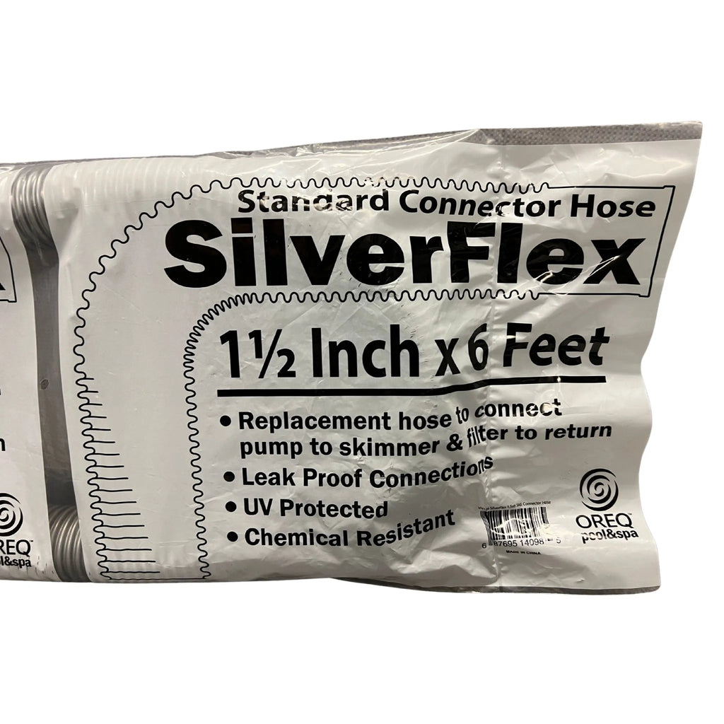 1-1/2" x 6' SilverFlex Pool Hose with Standard Connectors