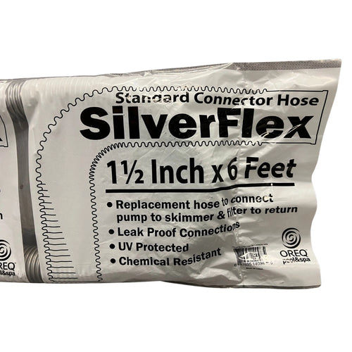 1-1/2" x 6' SilverFlex Pool Hose with Standard Connectors