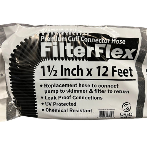 1-1/2" x 12' FilterFlex Premium Pool Hose with Cuffed Ends
