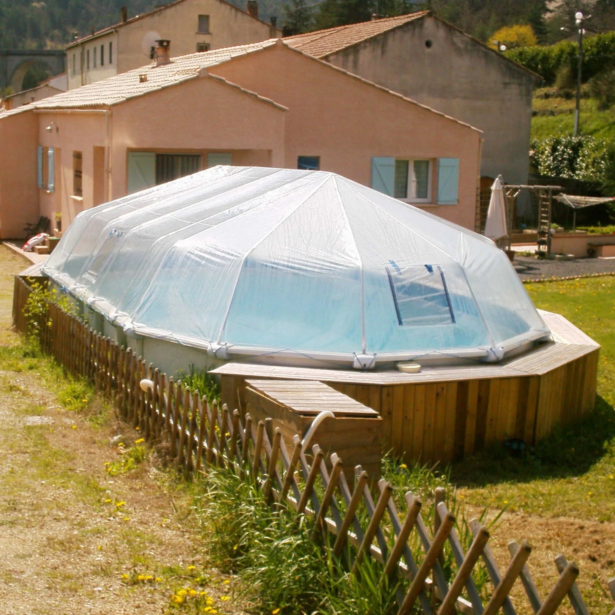 Replacement Vinyl Pool Dome Covers - Oval Replacement Cover - 18" x 33" Oval - 22 panels