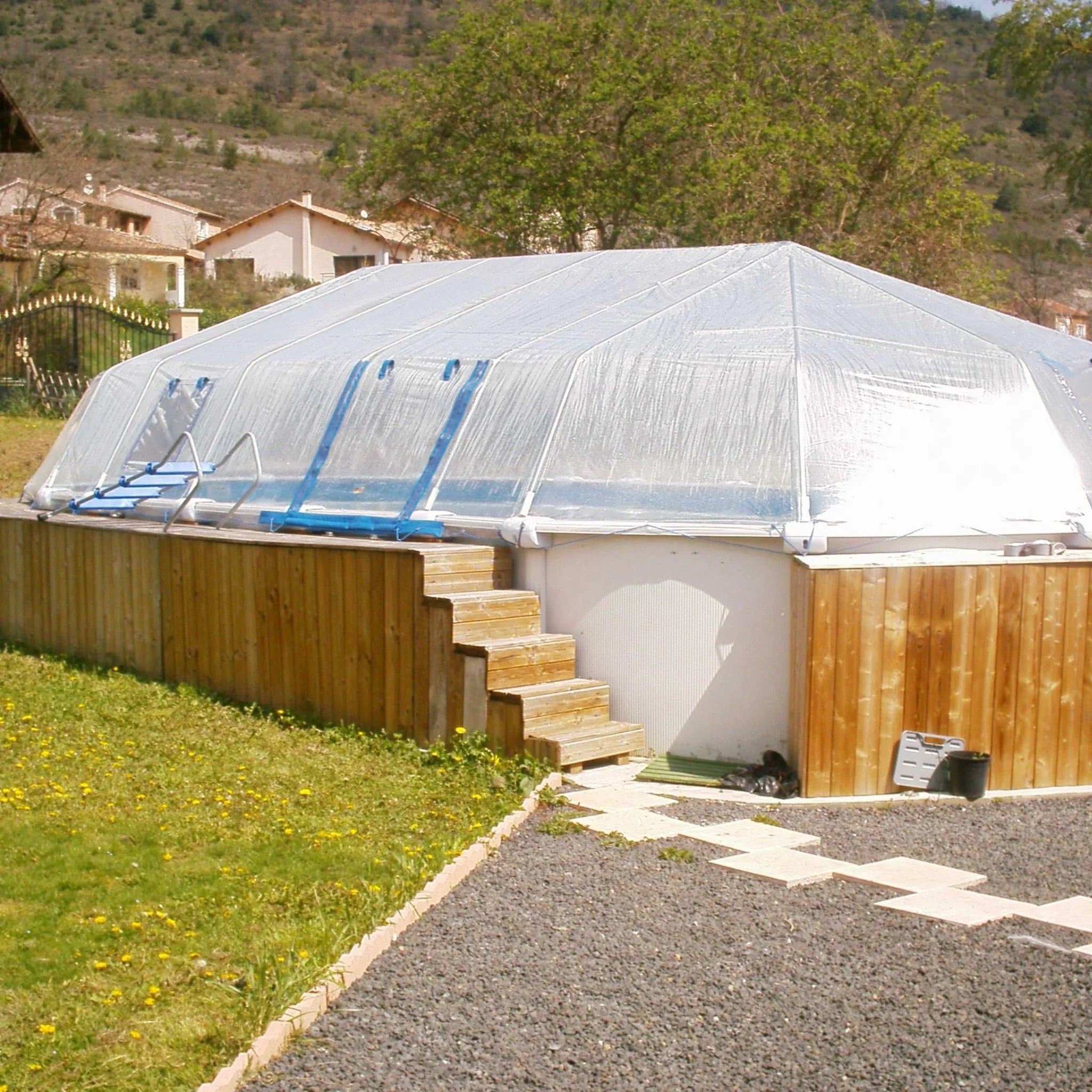 Replacement Vinyl Pool Dome Covers - Oval Replacement Cover - 18" x 33" Oval - 22 panels