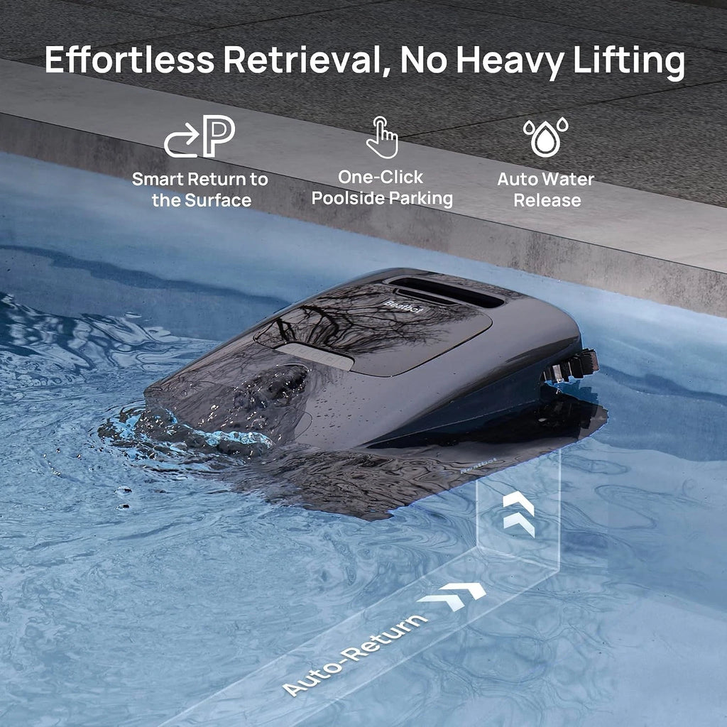 Beatbot P300 Ultra Cordless Robotic Pool Cleaner – 5-in-1 AI Cleaning with 5HybridSense™ Technology