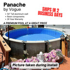 Panache 18’ x 54” Round Above Ground Pool Kit (Aluminum Wall)