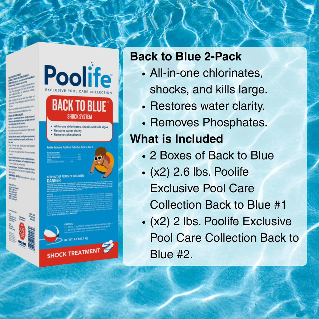 Poolife™ Back to Blue™ Shock System 2-Pack