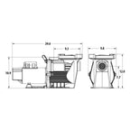 Waterway Power Defender PD-110 Self-Priming Single Speed In-Ground Pool Pump | 1.10 THP 1-Speed