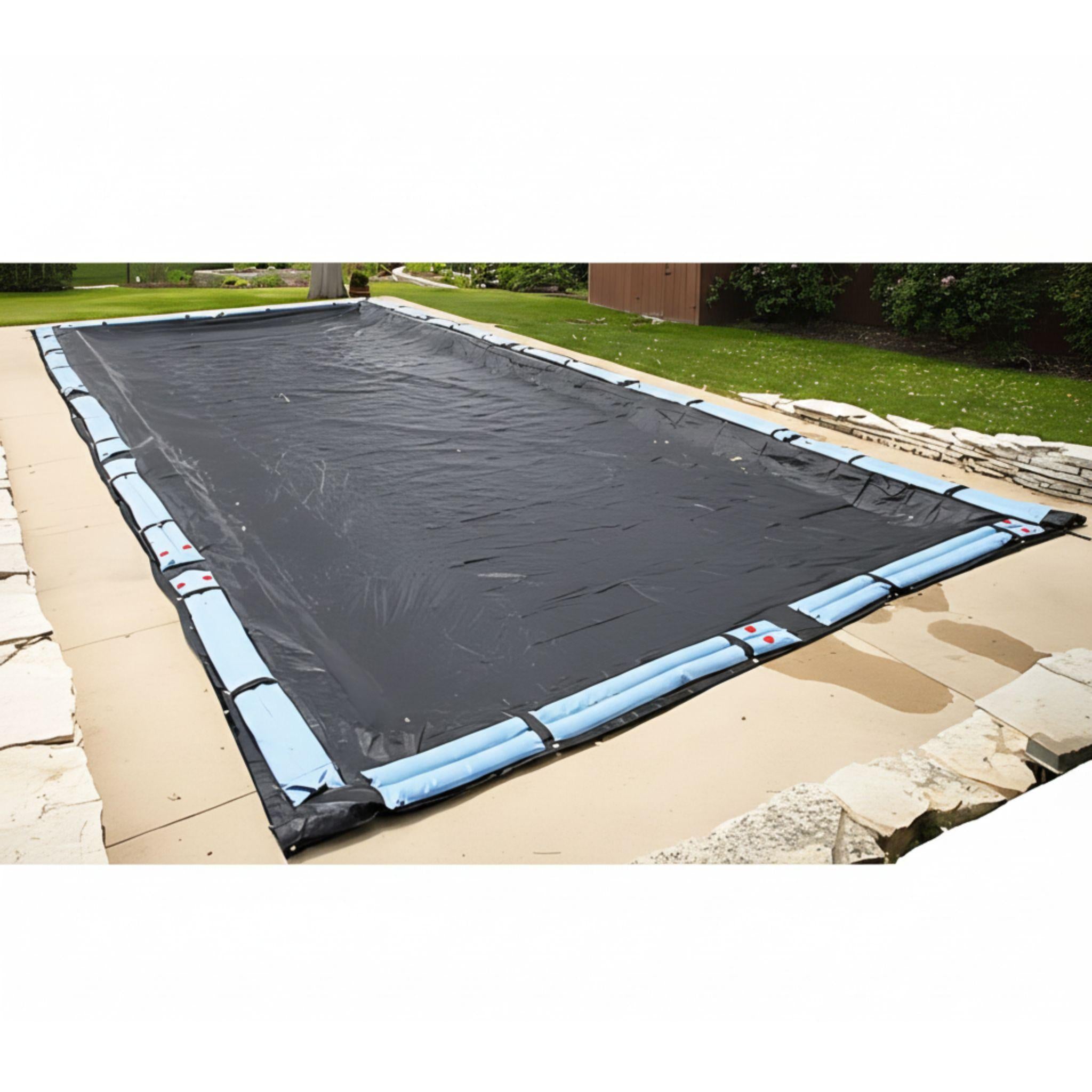 8-Year Midwest Canvas Premium Mesh Winter Pool Cover for 20' x 45' Rectangle Pools (Cover Size 25' x 50')