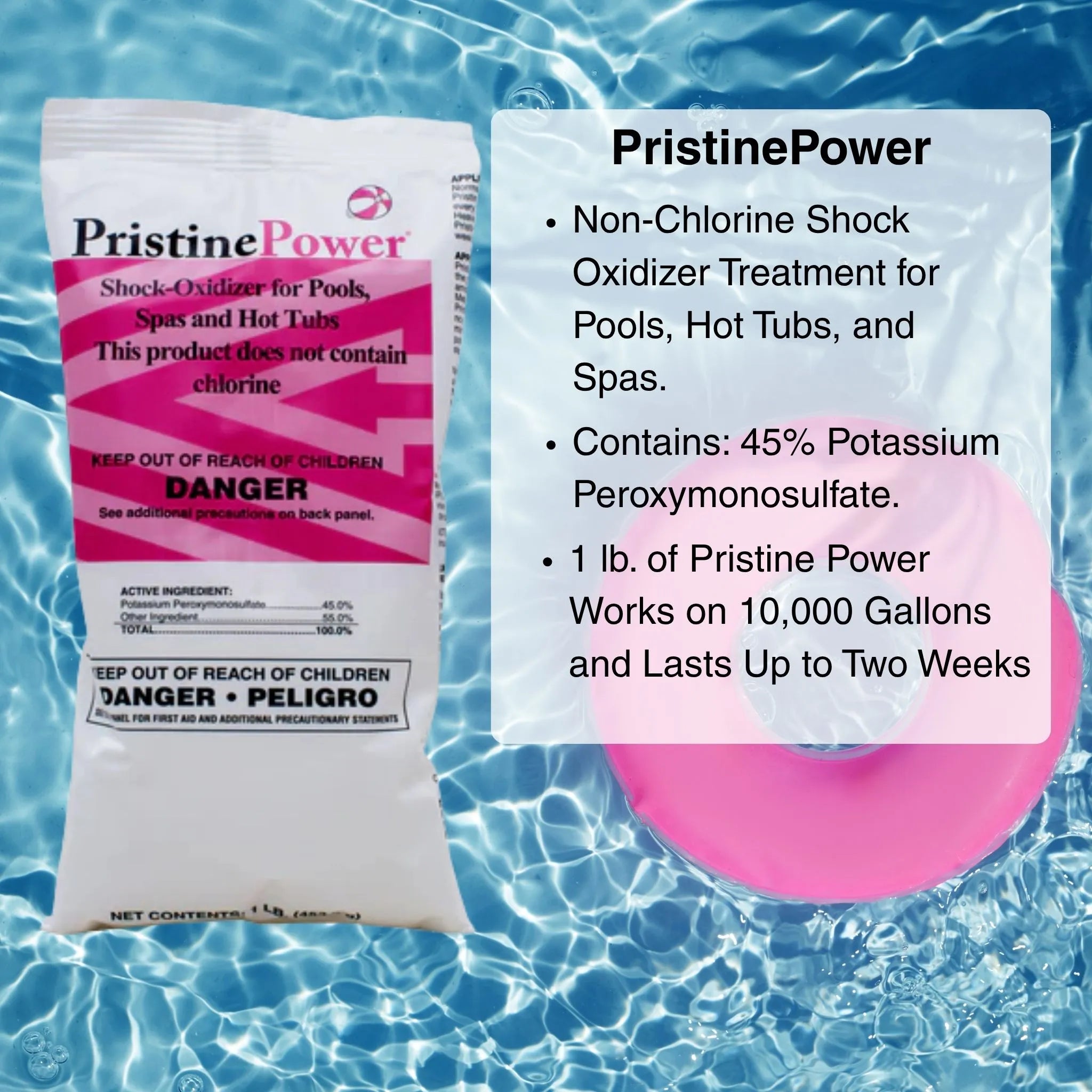 PristineBlue Pristine Power Pool Shock 1 lb. Bag