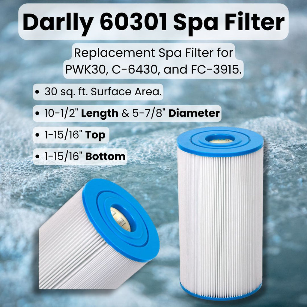 Darlly 60301 Filter Cartridge Replaces PWK30, C-6430, FC-3915, and 60301