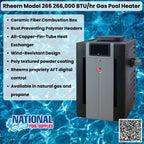 Rheem Pool Heater 266,000 BTU Digital Pool Heater