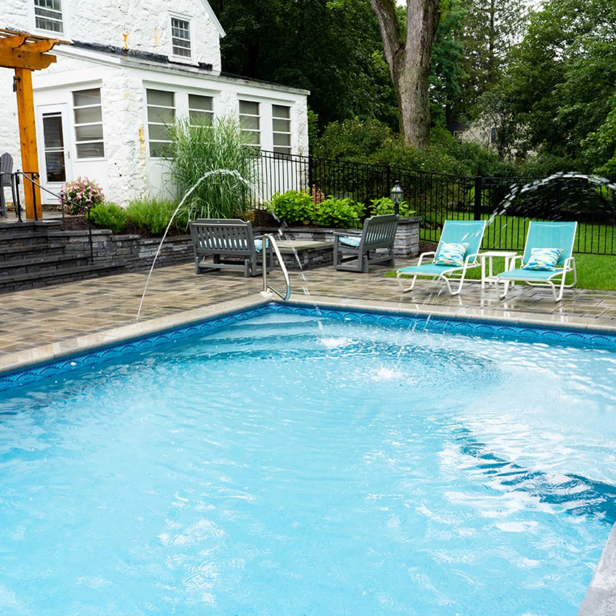 Riverside with StoneBrook Premier Value Series GLI Inground Pool Liner 27 Mil