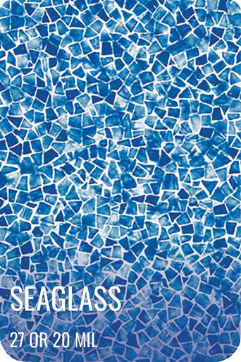 SeaGlass Full Floor Borderless GLI Inground Pool Liner 27 or 20 Mil