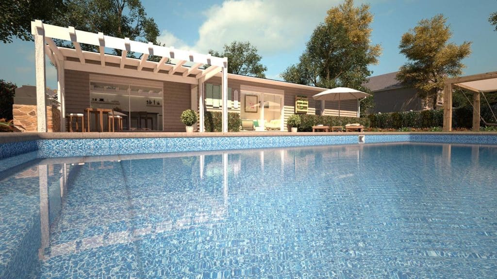 SeaGlass Full Floor Borderless GLI Inground Pool Liner 27 or 20 Mil