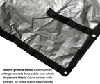 Midwest Canvas Silverado Winter Pool Cover for 18' x 34' Oval Pools (Cover Size 22' x 38')