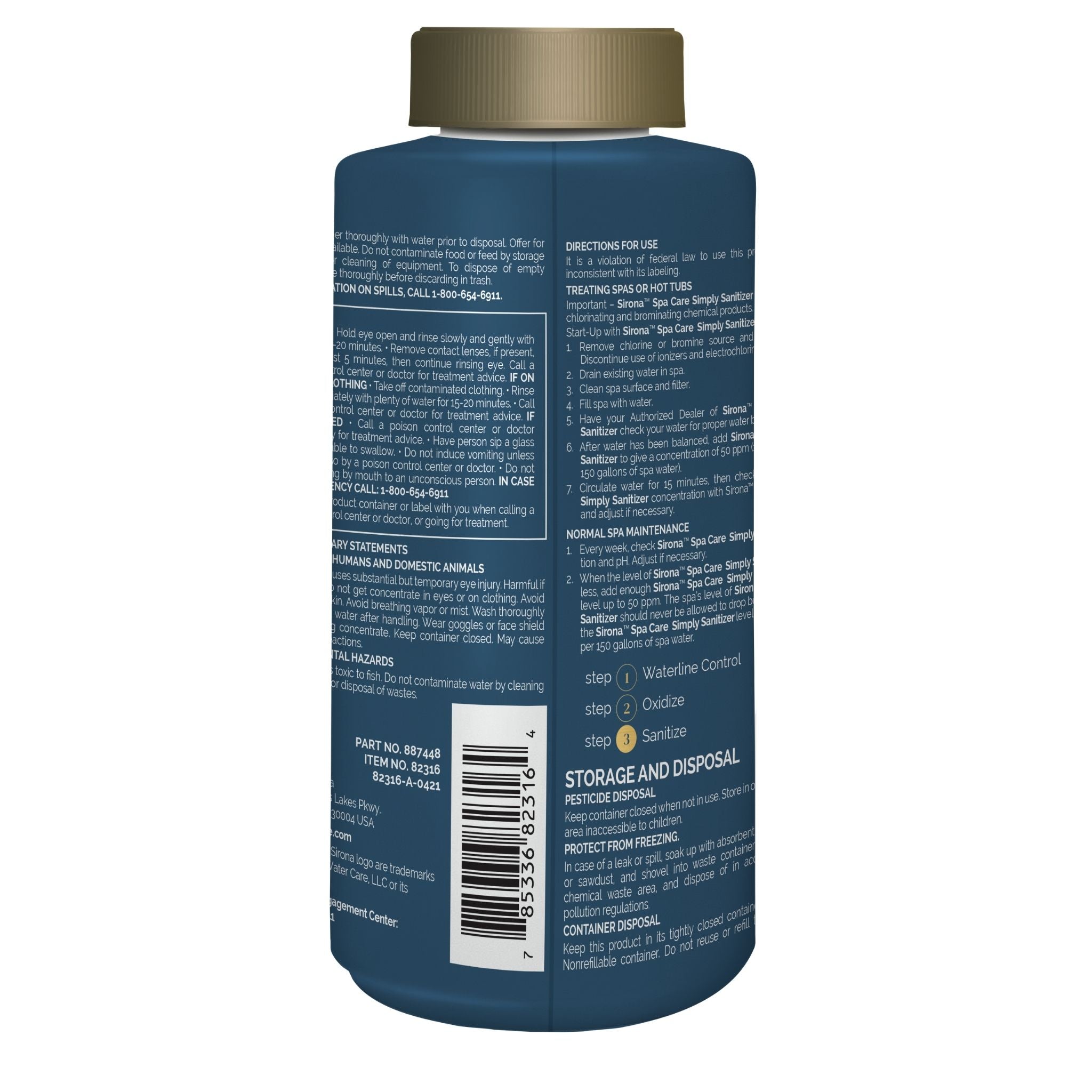 Sirona Simply Sanitizer 16 oz.