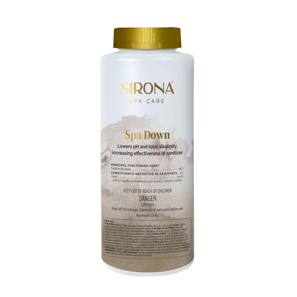 Sirona Spa Down Lowers pH in Spa Water