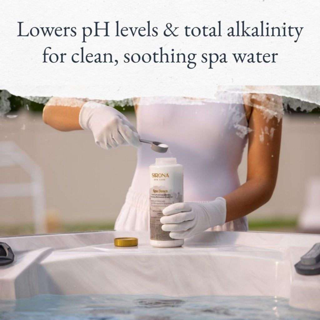 Sirona Spa Down Lowers pH in Spa Water