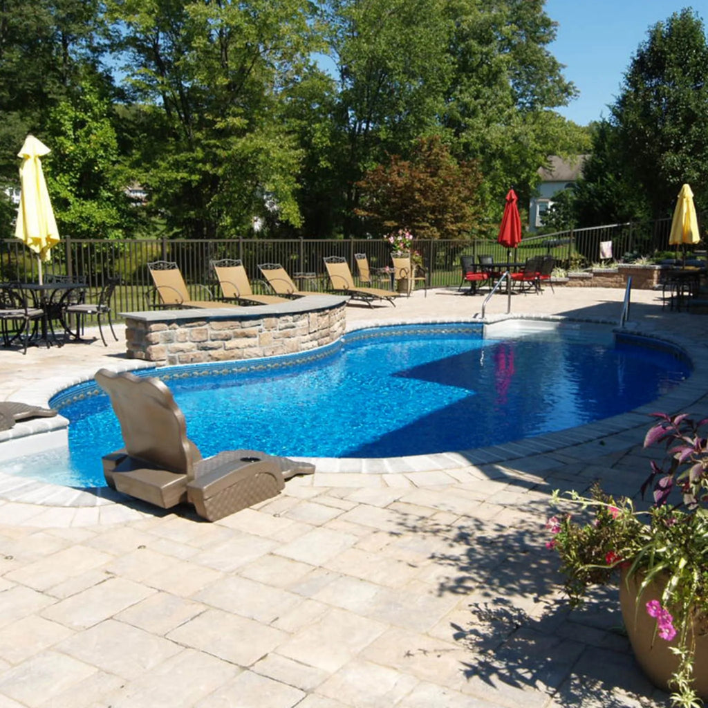 South Beach with Aurora Premier Value Series GLI Inground Pool Liner 27 Mil