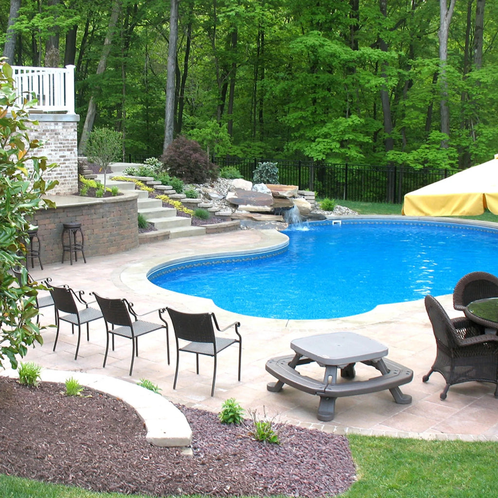 South Beach with Aurora Premier Value Series GLI Inground Pool Liner 27 Mil