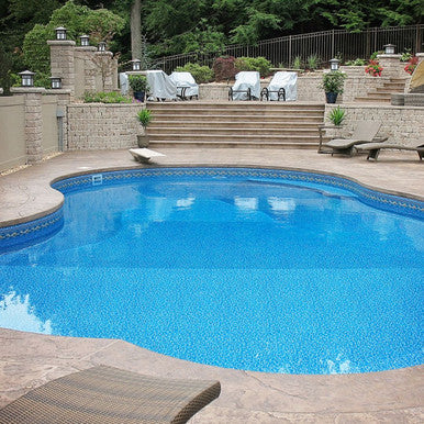 South Beach with Aurora Premier Value Series GLI Inground Pool Liner 27 Mil