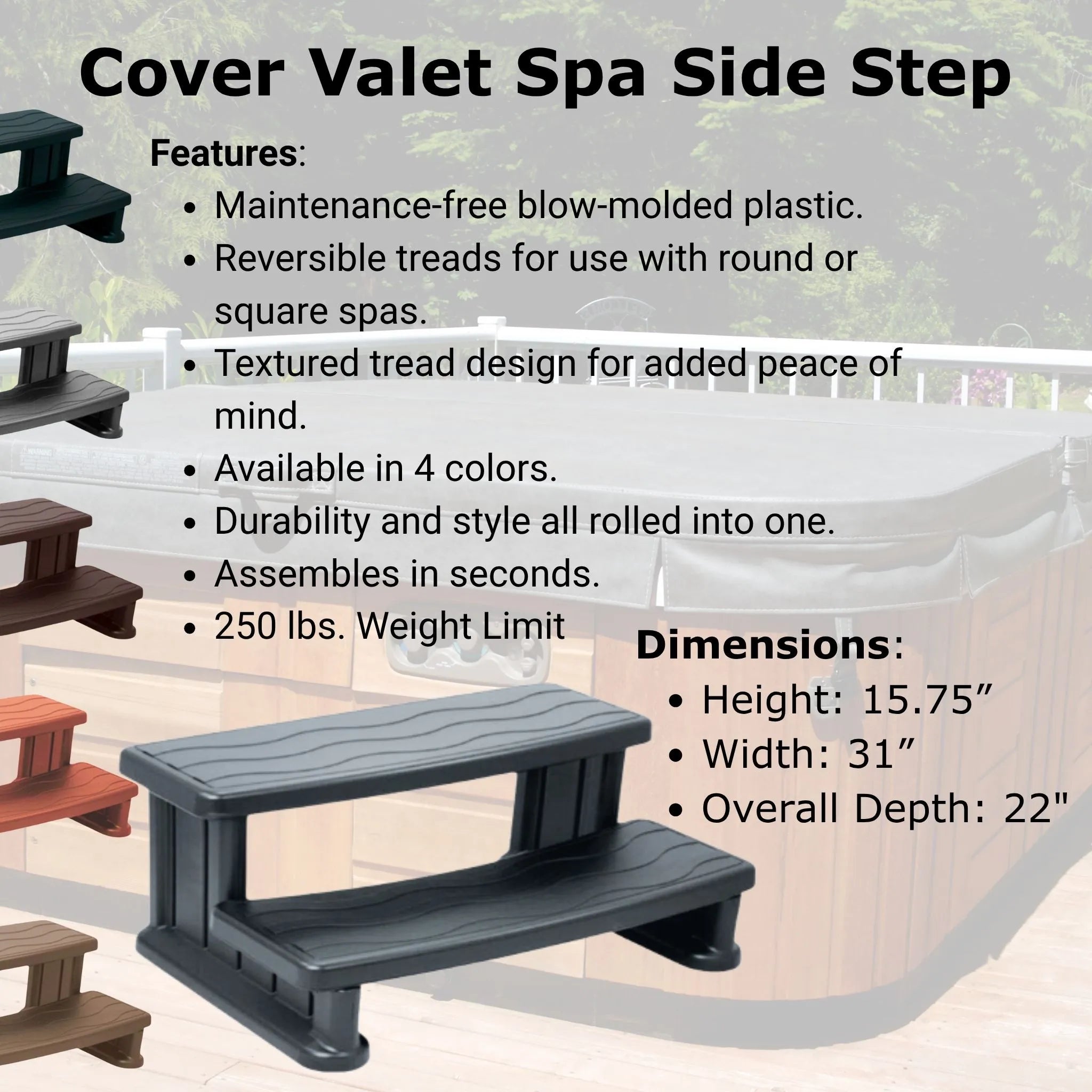Spa Side Step by Cover Valet