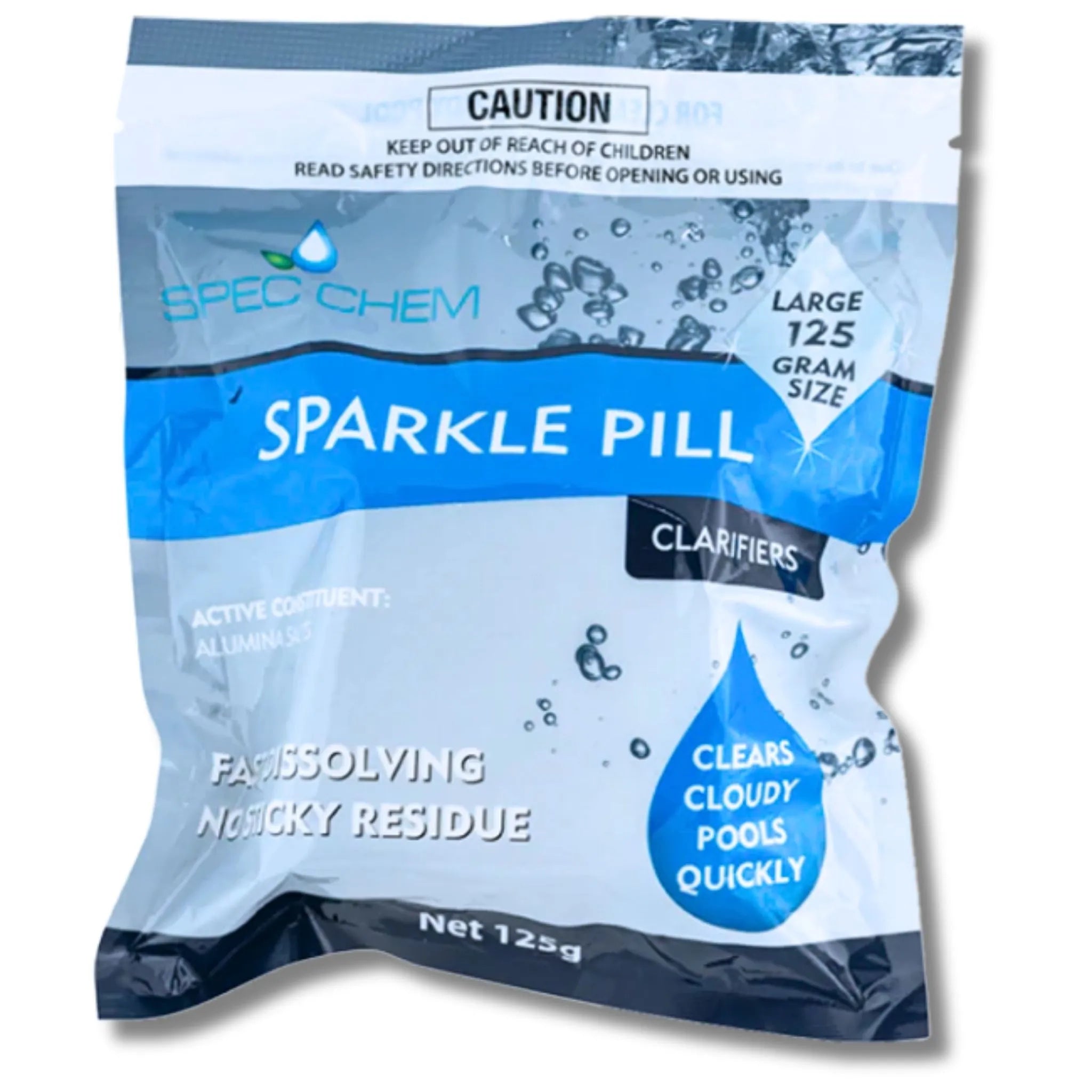 Sparkle Pill Water Clarifier for Swimming Pools