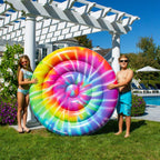 Swimline 65" Spiral Tie Dye Inflatable Island