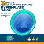 Spring Float Papasan Inflatable Pool Lounger with Hyper-Flate Valve