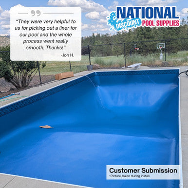 St. Barts with Blue Opal Premier Value Series GLI Inground Pool Liner 27 Mil