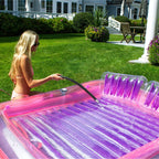 Swimline Pink SunTan Tub XL Inflatable Pool Lounger