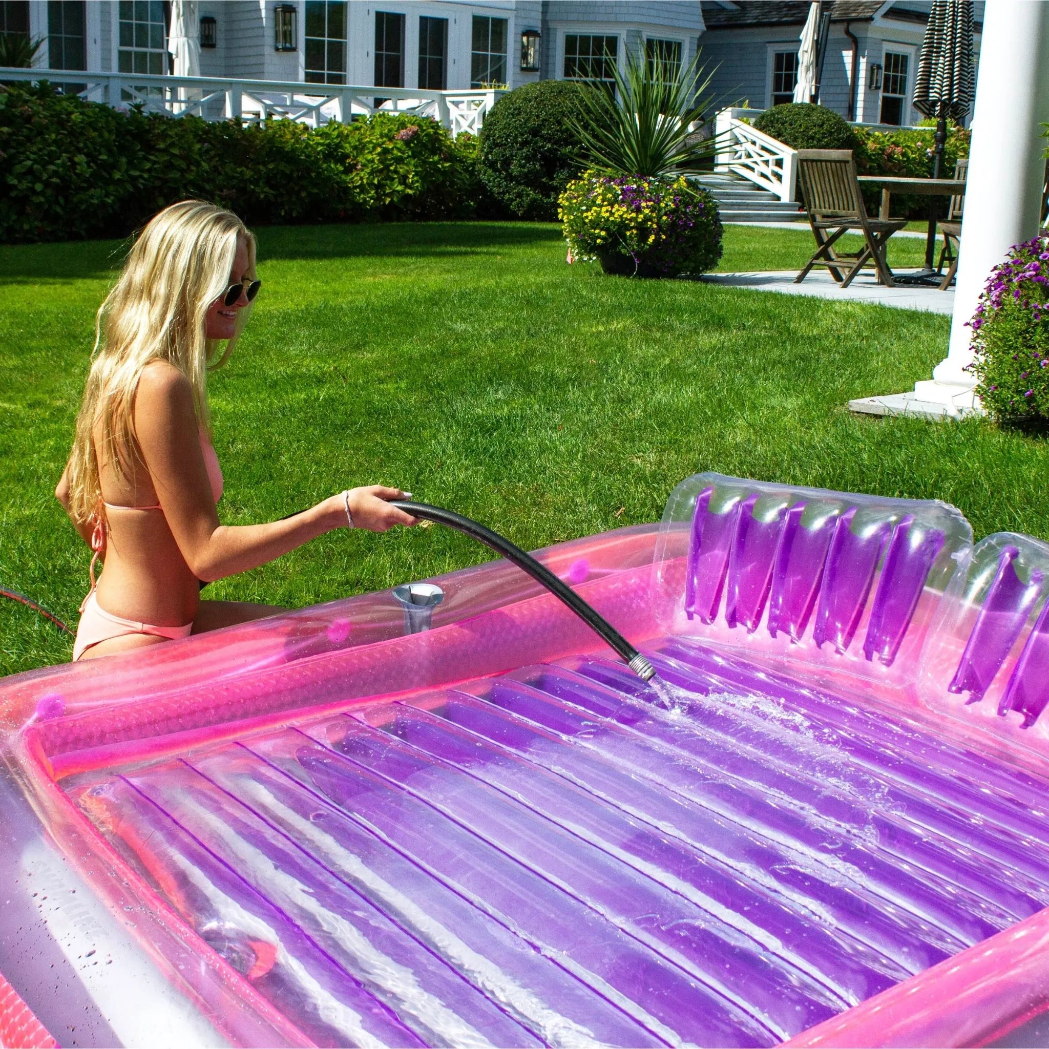 Swimline Pink SunTan Tub XL Inflatable Pool Lounger