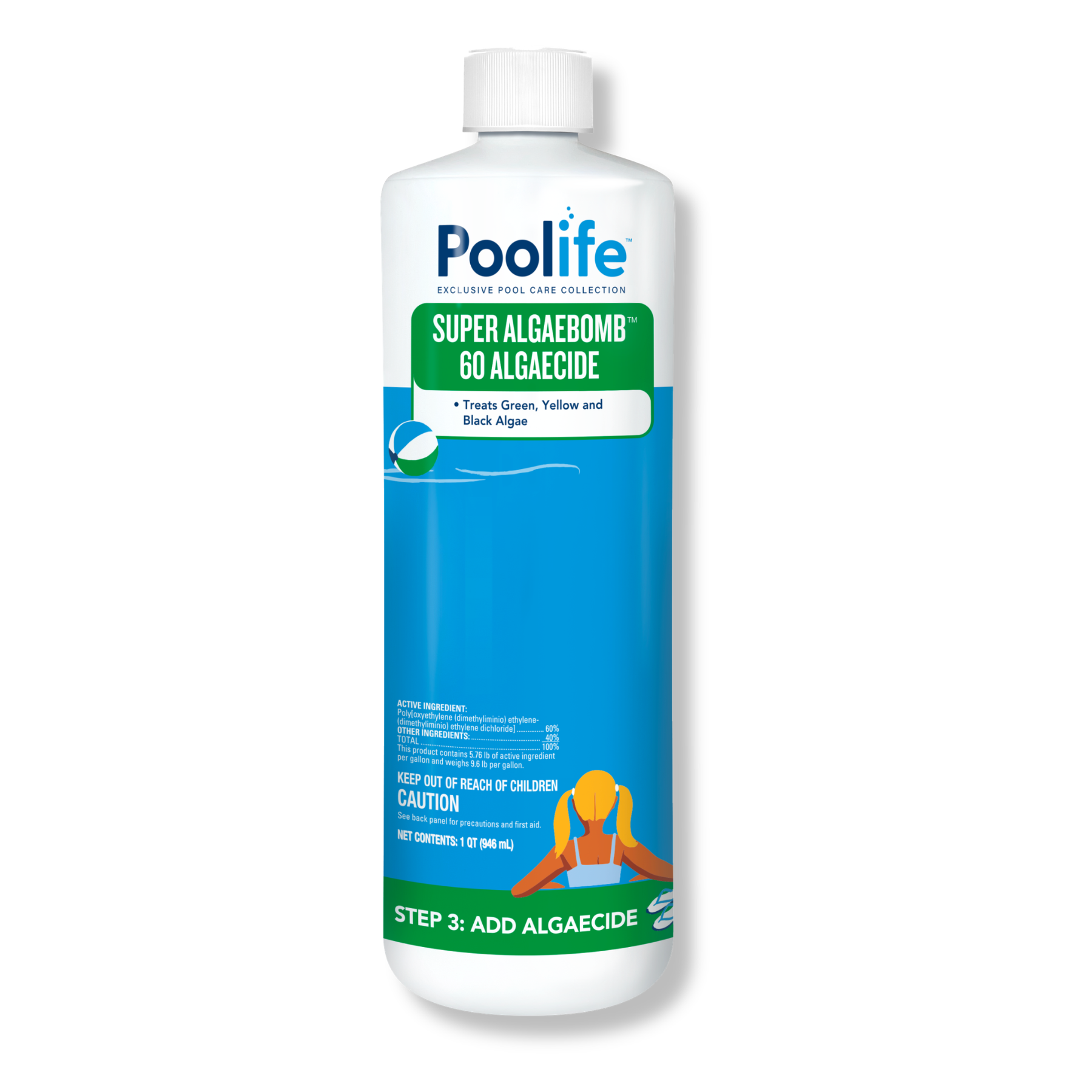 Poolife Super AlgaeBomb 60 Algaecide - 32 oz. Bottle