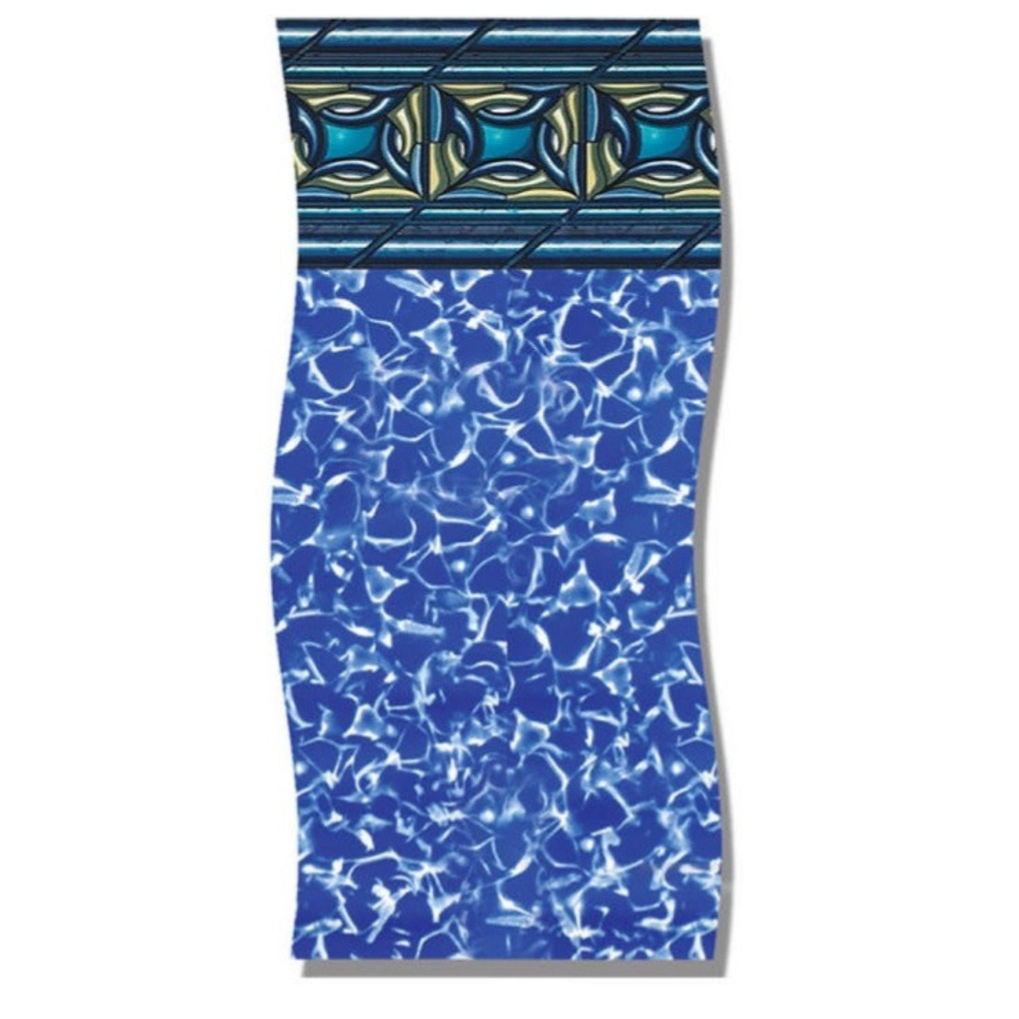 12' x 24' Oval Pacific Diamond Unibead Above Ground Pool Liner 25 Gauge